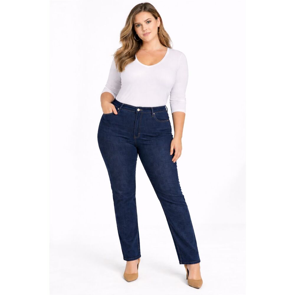 Gloria Vanderbilt Skinny Jegging Dark Wash Stretch Jeans Plus Size 22W